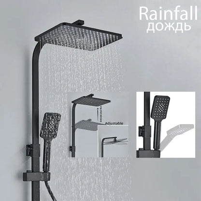 Black Shower Faucet Ways Showers Faucet Systems Adjustable