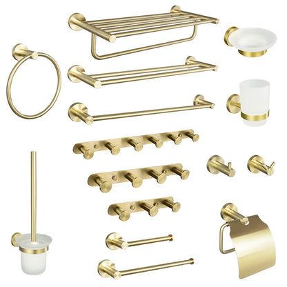 Brushed Gold Wall Mount Shelf Toilet Bath Hardware