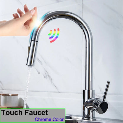 Smart Touch On Faucets 304 Stainless Steel Cold