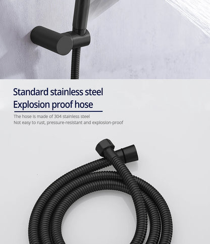 10 Inch Gunmetal Shower System Function Shower Faucet