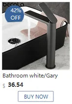Langyo Chrome Bathroom Vanity Basin Glass Waterfall Spout