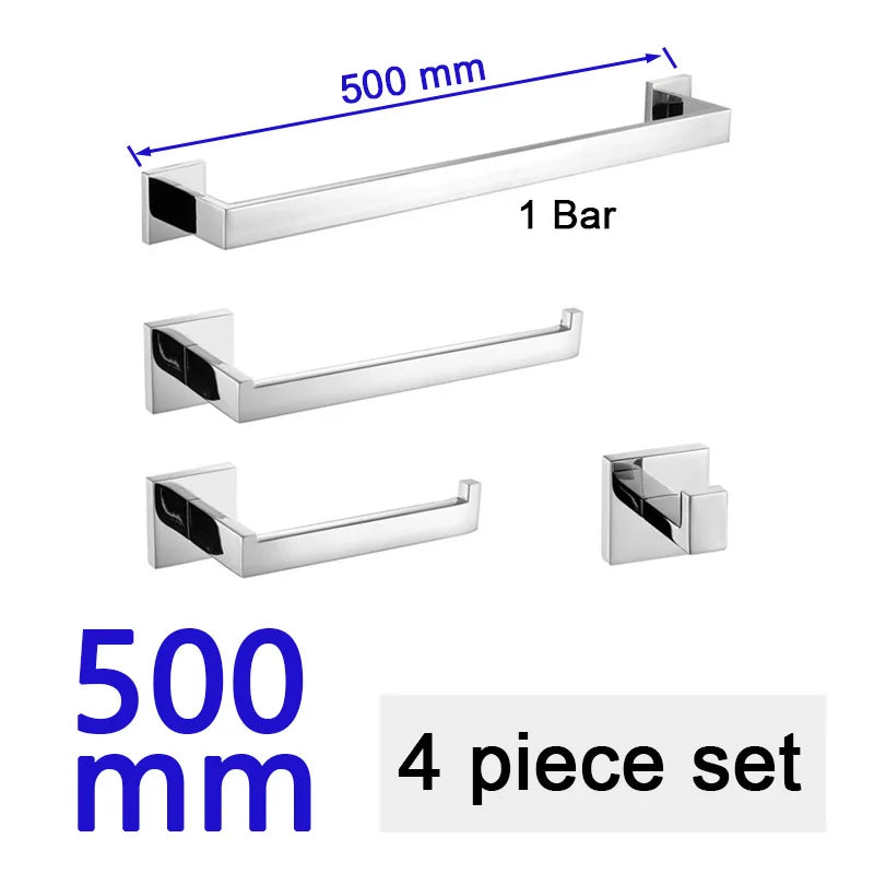 Stainless Steel Bathroom Hardware Mirror Chrome Polished Towel