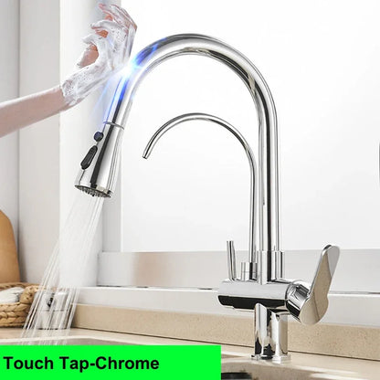 Touch On Filtered Faucet Three Ways Cold Drinking
