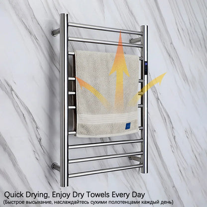 Bathroom Stainless Steel Electric Towel Rack Temperature Control