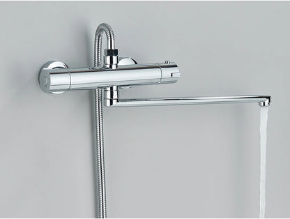 Chrome Thermostatic Shower Faucets Bathroom Thermostatic Mixer