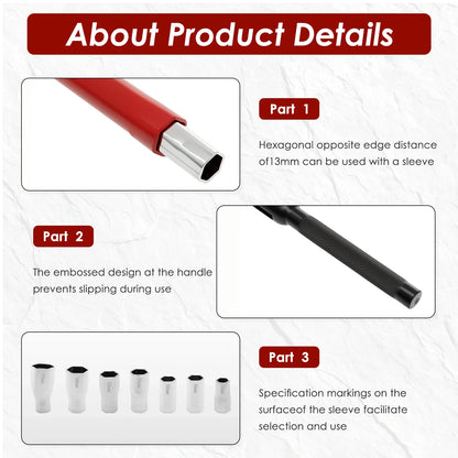 Carbon Steel Tap Wrench Adapter Bathroom Sink Faucet