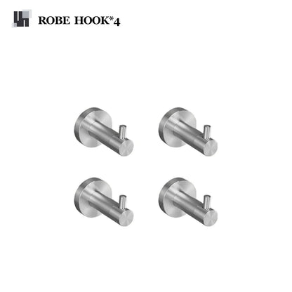 Brushed Nickel Bathroom Towel Bar Bath Robe Hook