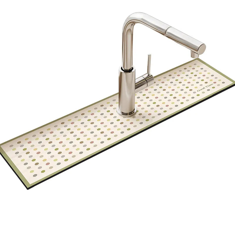 Sink Faucet Mat Drain Pad Absorbent Bathroom Splash