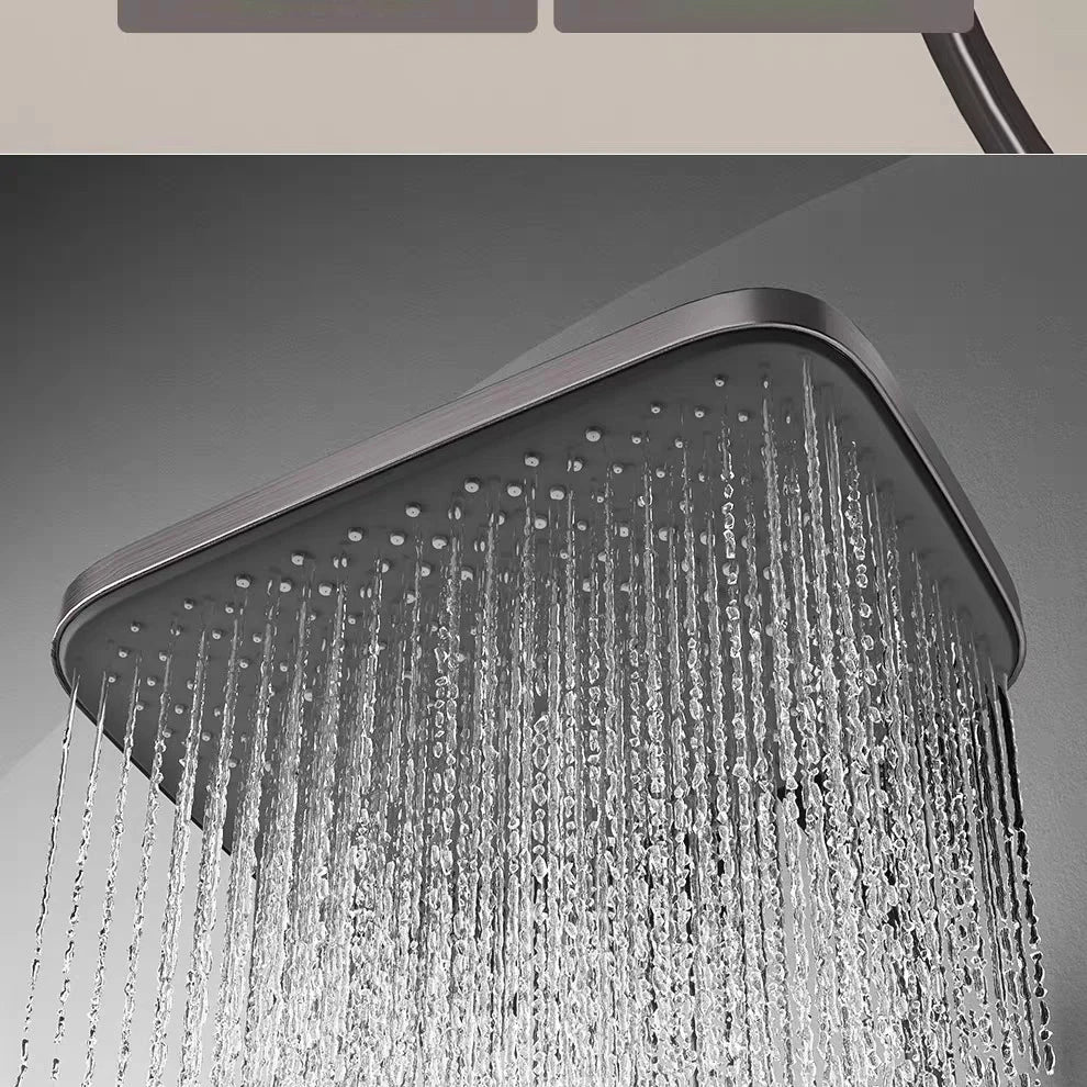 Digital Display Shower Bathroom Rainfall Piano Button Showers