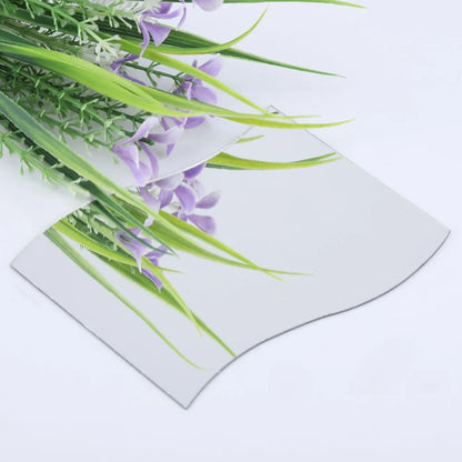 6pcs Silver Wall Mirror Sticker Waterproof Acrylic 3d