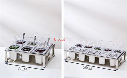 Stainless Steel Transparent Gn Pans Visible Food Exhibition