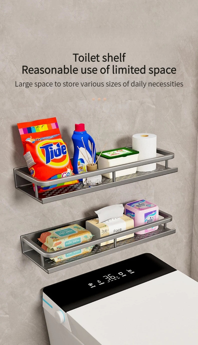 Bathroom Shelf Bathroom Towel Rack Shelves Wall Shower