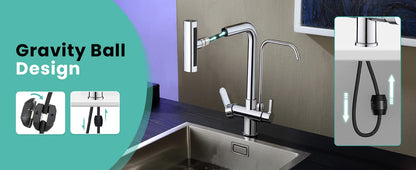 Feiyu Touch Filter Sink Faucet Pull Down Cold