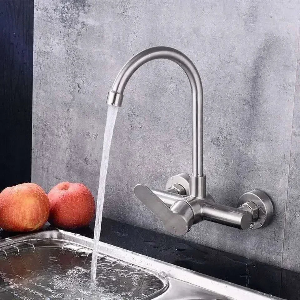 Stainless Steel Faucet Wall Mounted Cold Tap Bathroom
