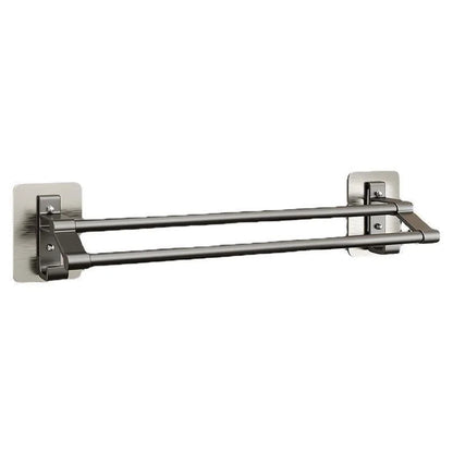 Self-Adhesive Two Layer Towel Holder Bathroom Towel Rack