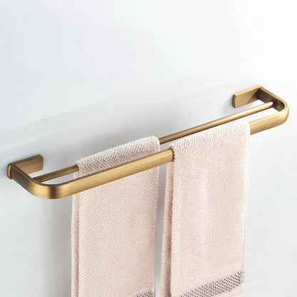 Antique Brass Square Bathroom Bath Hardware Wall Mounted