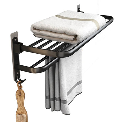 Foldable Towel Rack - No Drill Bathroom Space