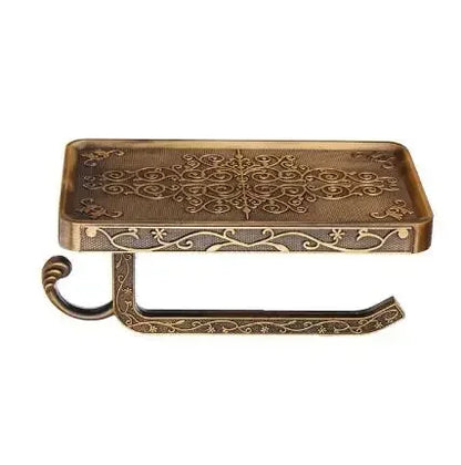 Antique Brass Toilet Paper Holder Bathroom Mobile Tssue