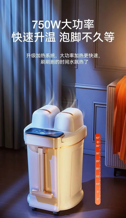 Foot Soaking Bucket Electric Massager Foot Wash Basin