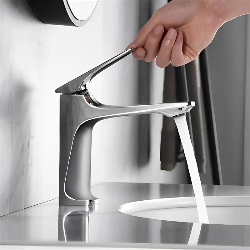 Nhlyx Modern Bathroom Sink Faucet Handle Deck Mounted