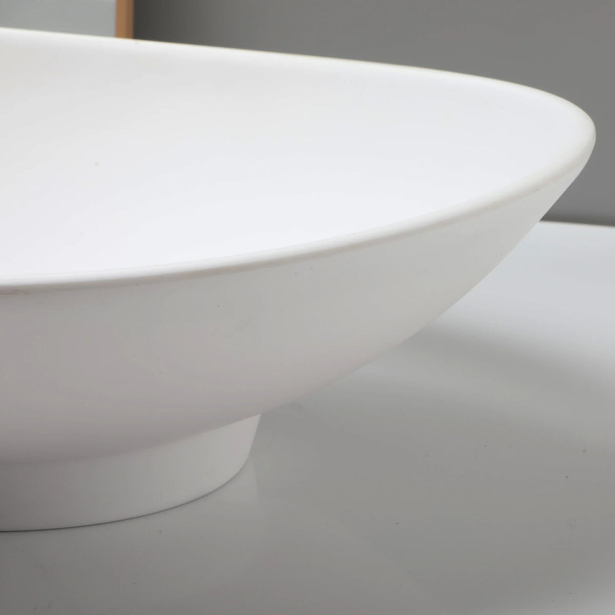 Zappo Oval Stone Resin Vessel Sink Small Black