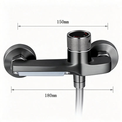 High Pressure Waterfall Shower Faucet Adjustable Temperature