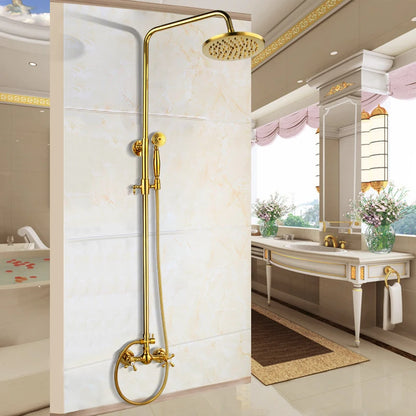 Kemaidi Luxury Golden 2-Function Bathroom Shower Exquisite High