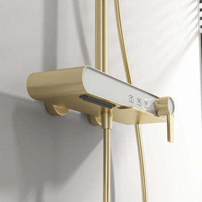 Cold Bathroom Shower System Faucets 12 Inch Round