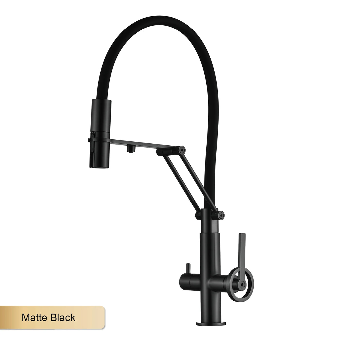 Gun Gray Brass Island Style Faucet Filtered Water