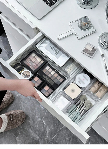 Clear Drawer Organizer Stackable Size Clear Makeup Drawer