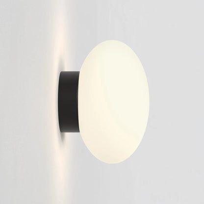 Modern White Wall Lamp Ball Glass Wall Sconce