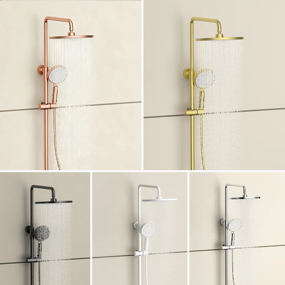 Luxury Solid Brass Smart Thermostatic Showers System Split