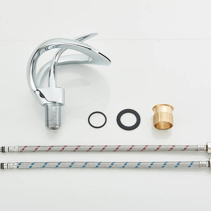 Waterfall Creative Bathroom Basin Faucet Sink Faucet Deck