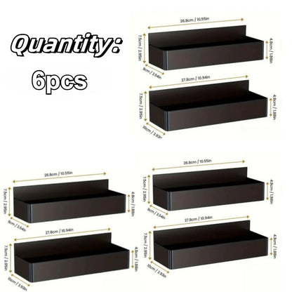 6pcs Magnetic Storage Rack Refrigerator/Washing Machine No-Drill