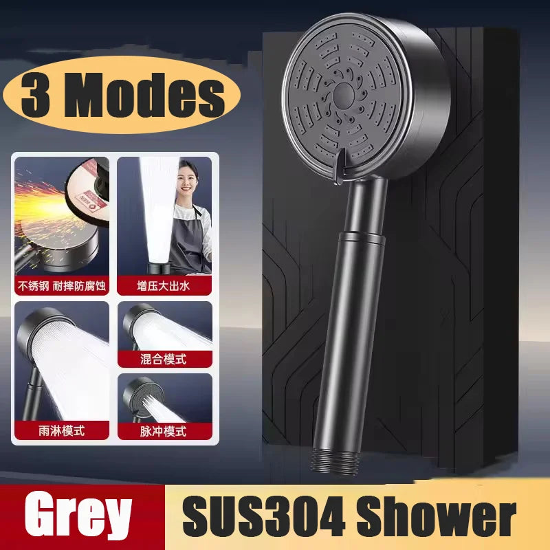 Upgraded 304 Stainless Steel High Pressure Shower Head