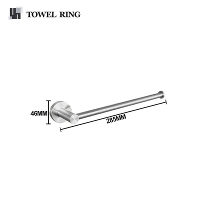 Brushed Nickel Bathroom Towel Bar Bath Robe Hook