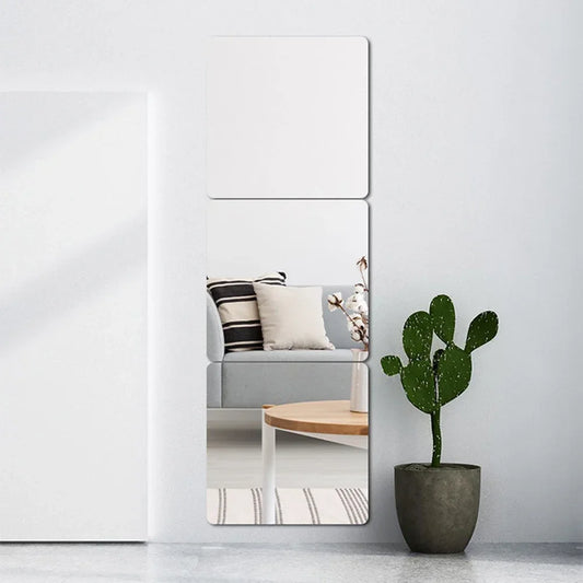 20x20cm Acrylic Flexible Mirror Sheets Mirror Wall Sticker