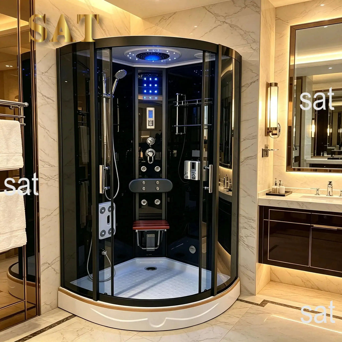 &C Popular Electric Steam Shower Room Walk In