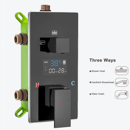 Digital Wall Mounted Shower Mixer Valve 2/3 Way