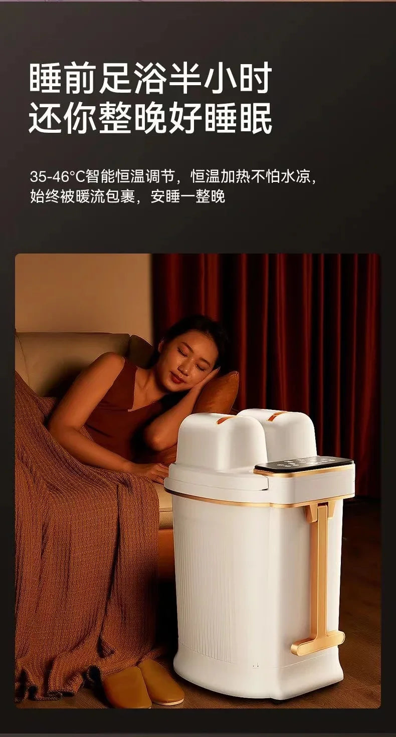 Foot Soaking Bucket Electric Massager Foot Wash Basin