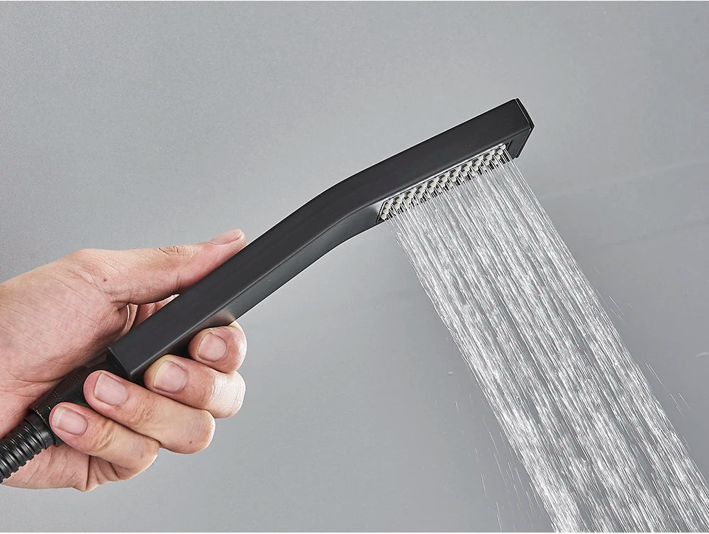 Poiqihy Golden Handshower Head 150cm Stainless Steel Shower