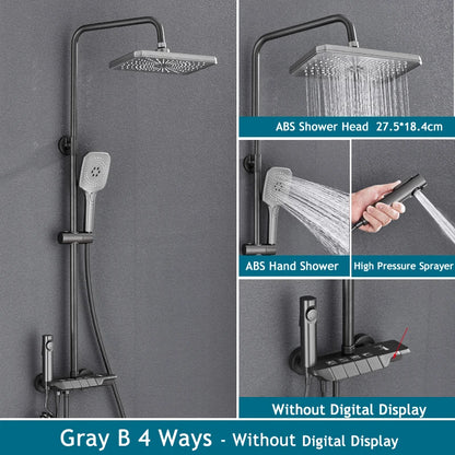 Rainfall Bathroom Shower System Digital Piano Key Shower