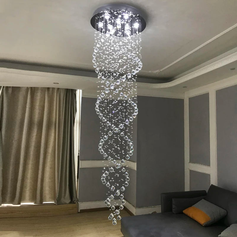 Crystal Led Hanging Lamp Modern Led Chandeliers Light