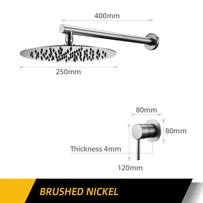 Bathroom Faucet Gunmetal Shower Faucet Wall Mounted 8/10/12