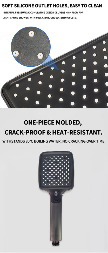 Air Boost High Pressure Large Overhead Rain Shower