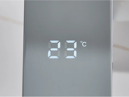 White Chrome Smart Sensor Basin Faucet Screen Digital