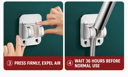 Adjustable Suction Cup Shower Caddy Bathroom Wall-Mounted