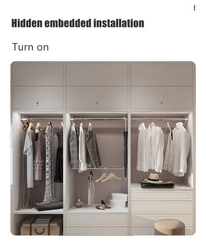 Ultra-Thin Hidden Recessed Cabinet Bar Light 45 Degree