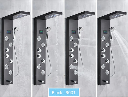 Led Shower Panel Tower System Rain Waterfall Shower