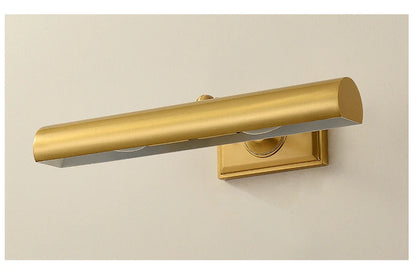 Brass Mirror Front Light Retro Bathroom Vanity Wall